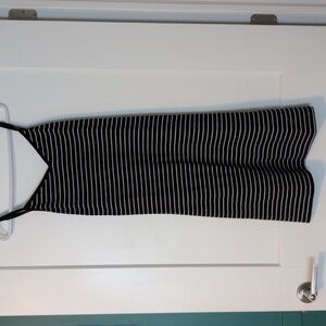Black and White Striped Dress